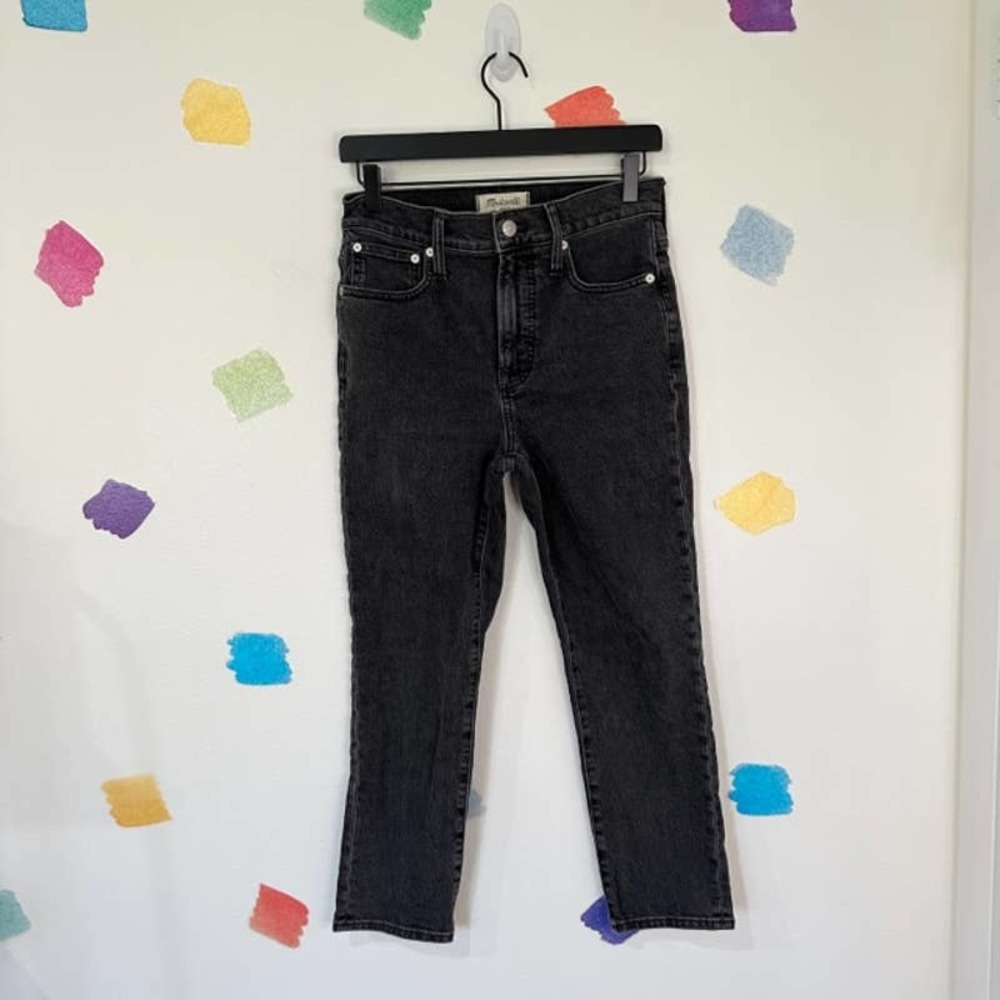 Madewell Black Straight Leg Jeans